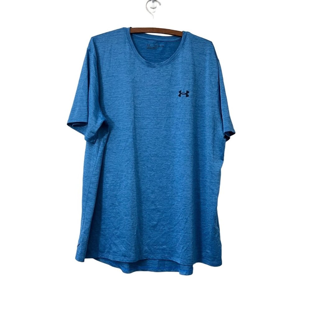 Under Armour Athleisure Performance Mens Blue Short Sleeve T-shirt Size 2XL
